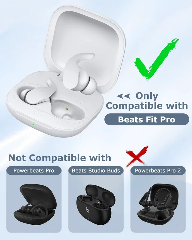 Alt view image 6 of 7 - Charging Case Replacement Compatible with Beats Fit Pro - 700mAh Battery Wireless Earbuds Charger Case with Bluetooth Pairing