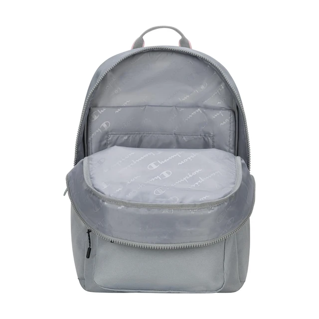 Alt view image 4 of 6 - Steady Laptop Backpack, Grey/Rose Shadow, One Size Padded Adjustable Straps and Water Bottle Pockets