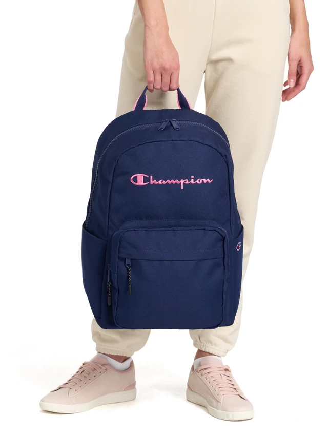 Alt view image 6 of 6 - Steady Laptop Backpack, Blue Depths/Pink Cosmos, One Size Padded Adjustable Straps and Water Bottle Pockets