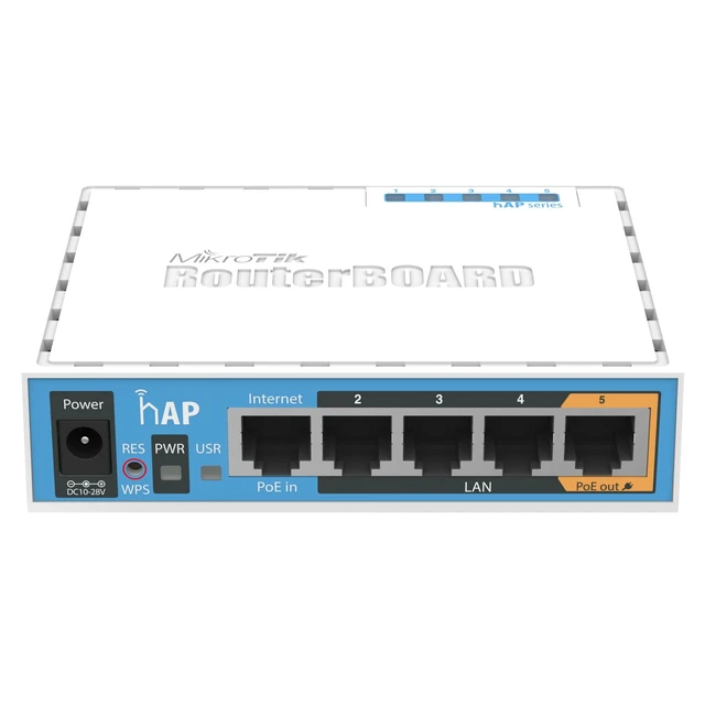 Alt view image 2 of 2 - RouterBoard RB951Ui-2nD hAP Homes or Offices 2.4GHz Access Point 5-Ports PoE OSL4 USB for 3G/4G