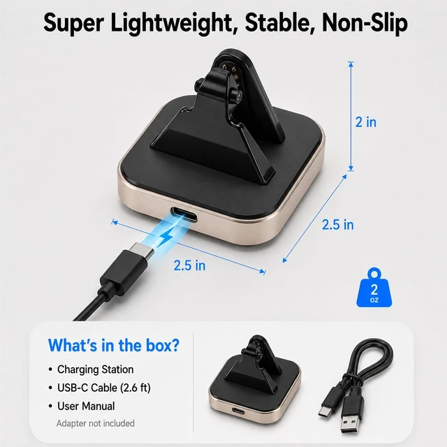 Alt view image 5 of 5 - Aura Charging Dock for Ray-Ban Meta Wayfarer, Skyler, Blazer Optics