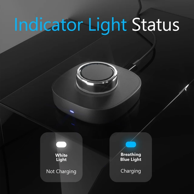Alt view image 4 of 5 - Charger for Oura Ring Gen4 (Size 10) - Fast Charging Dock with USB-C Wall Charger & 3FT Cable, Quick Charge Replacement Base Compatible with Oura Ring Gen 4 - Black