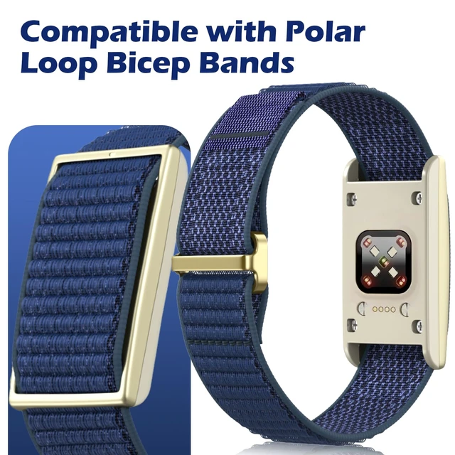 Alt view image 2 of 7 - Bicep Band for Polar loop Fitness Tracker - Soft Breathable Nylon Ankle/Arm Strap for Polar loop Strap, Men Women