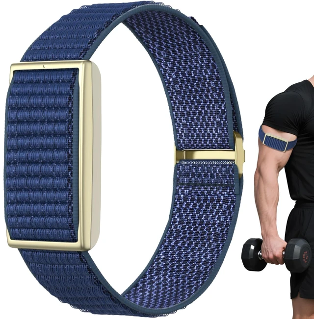 Main image of Bicep-Strap Compatible with Polar-Loop-Loop2 - Soft Breathable Bicep armband replacement for Polar Loop/Loop2. Secure hook-loop closure, comfortable adjustable wristband for men & women