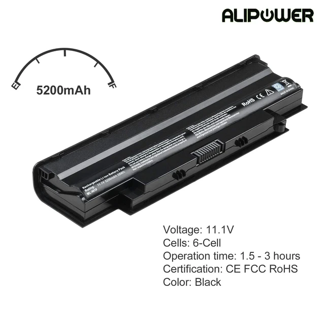 Alt view image 2 of 7 - 6-Cell Laptop Battery Replacement for Compatible dell Inspiron 3520 15R N5010 N5110 N5030 N5040 N5050 17R N7010 N7110 14R N4010 N4110 M5040 Vostro 3420 3450 3550