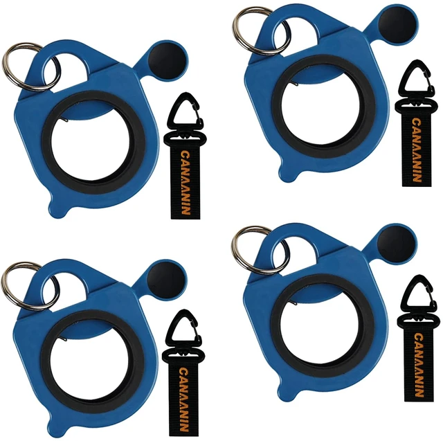 Main image of CANAAININ Zip Tie Holder Cable Tie Holder Organizer Portable Safe Efficient Storage Organization (Blue, 4 Pack)