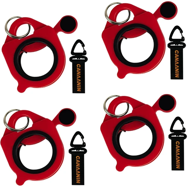 Main image of Zip Tie Holder Cable Tie Holder Upgraded Portable Safe Efficient Organizer for Electrician Tool Tradie Bits Zip Ties Reusable Heavy-Duty (Red, 4 Pack)