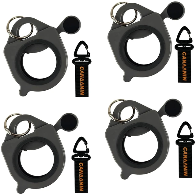 Main image of CANAAININ Zip Tie Holder Cable Tie Holder Organizer Portable Safe Efficient Storage Organization (Gray, 4 Pack)