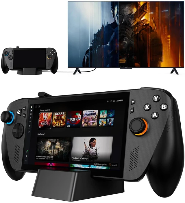 Main image of Docking Station for ROG Xbox Ally X/ROG Xbox Ally, Portable TV Dock Station Replacement with 4K@144Hz HDMI Adapter/Gigabit Ethernet/2 USB-A Port/100W USB-C Port