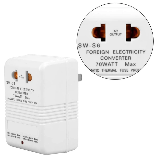 Alt view image 6 of 7 - Voltage Converter 70W 110V/120V to 220V/240V Step-Up&Down Voltage Converter Transformer for Travel