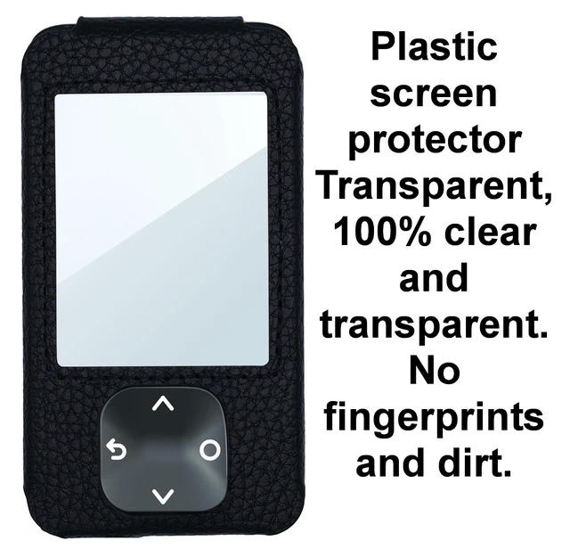 Alt view image 4 of 4 - Dexcom G7 / G6 Receiver Fitted Leather Case W/Screen Protector & Lanyard (Pink)