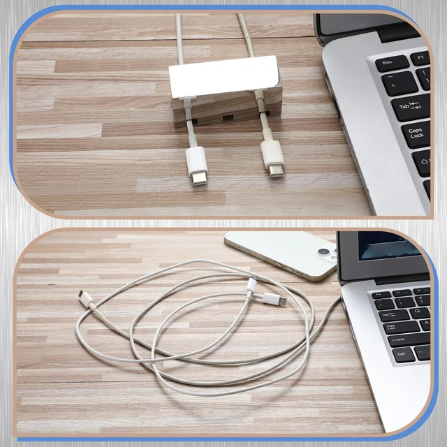 Alt view image 5 of 7 - 60 x 25 mm Cable Holder Stainless Steel Desk Cord Organizer Clips Weighted Base Keeps Wires Secure, Mouse Cord Holder for Desk Office Nightstand, Fixture for Charging Cables Home Travel