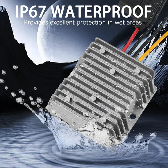 Alt view image 5 of 7 - 20A 240W DC-DC 48V 36V 24V to 12V Step Down Converter with Fuse 20V-60V to 12V Buck Converter Voltage Reducer Converter Waterproof Golf Cart Car Truck Vehicle Boat RV Accessories