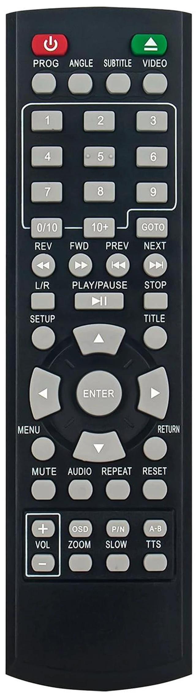 Main image of LR03 XL-6046 Replace Remote Control fit for Onn DVD Player 100008761 100093892 ONA18DP001 ONA19DP005 100008761OA