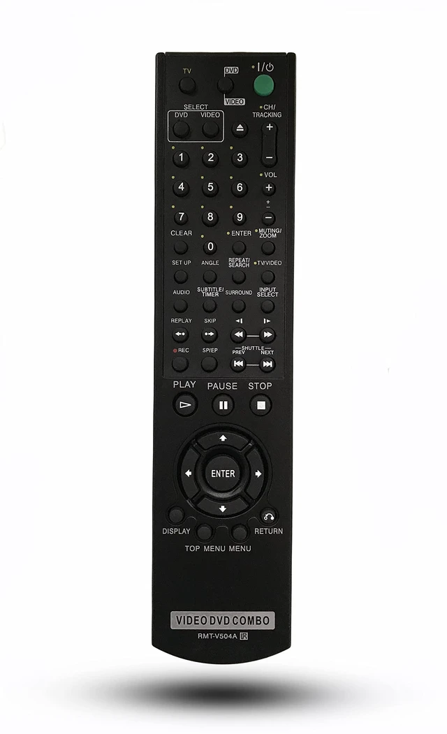 Main image of Replacement Remote Control for Sony DVD/VHS Combo Player SLV-D370P SLV-D380P SLV-D350P SLV-D360P SLV-D500P SLV-D281P SLV-D300P SLV-D560P