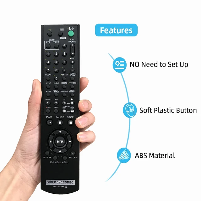 Alt view image 2 of 4 - Replacement Remote Control for Sony DVD/VHS Combo Player SLV-D370P SLV-D380P SLV-D350P SLV-D360P SLV-D500P SLV-D281P SLV-D300P SLV-D560P