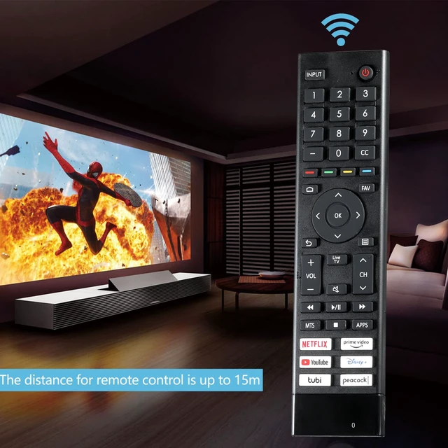 Alt view image 3 of 5 - ERF3J80H Replacement Remote Control Fit for Hisense 4K UHD Android Smart TV