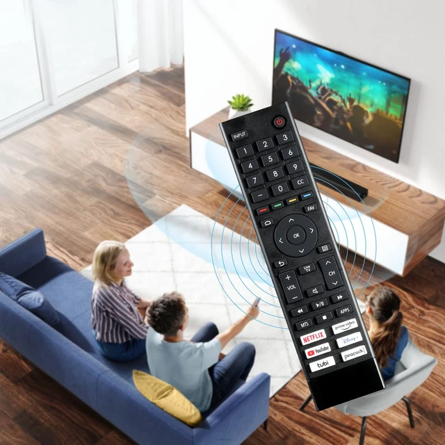 Alt view image 4 of 5 - ERF3J80H Replacement Remote Control Fit for Hisense 4K UHD Android Smart TV