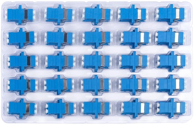 Main image of 50pcs LC to LC Signlemode Fiber Optic Coupler Adapter Female To Female, LC/LC Coupler Duplex Singlemode (SM), Single Mode Connector