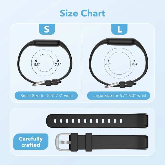 Alt view image 4 of 6 - 4 Pack Waterproof Bands Compatible with Fitbit Luxe Bands for Women Men Classic Soft Breathable Sports Replacement Wristbands, (Black/Dark Red/Dark Purple/Starlight, Large 6.7" -8.3")