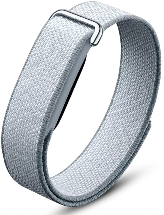 Main image of Woven Nylon Loop Band Compatible with Google Fitbit Air, Stretchy Breathable Sport Strap, Adjustable Elastic Replacement Wristband with Metal Buckle for Men Women