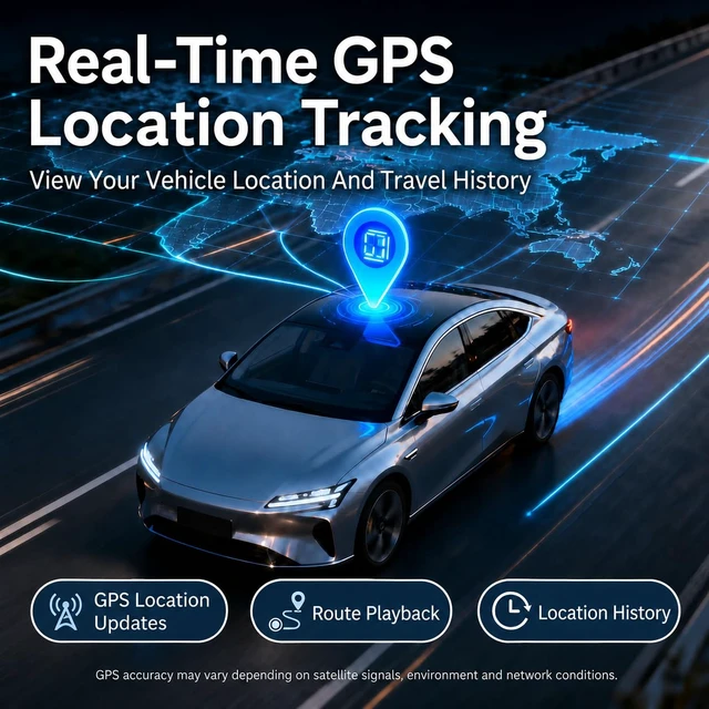 Alt view image 2 of 7 - 4G LTE Magnetic GPS Tracker for Vehicles, No Subscription Fee, Rechargeable Car Tracker, Up to 3 Months Standby, 180-Day Route History, Geo-Fence and Movement Alerts