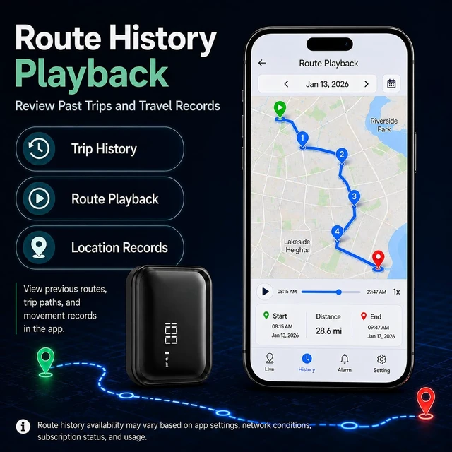 Alt view image 6 of 7 - 4G LTE Magnetic GPS Tracker for Vehicles, No Subscription Fee, Rechargeable Car Tracker, Up to 3 Months Standby, 180-Day Route History, Geo-Fence and Movement Alerts