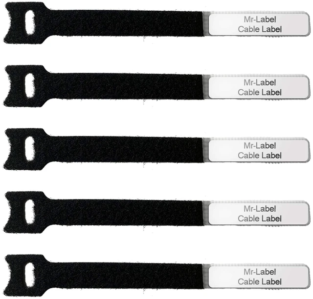 Main image of 1/2" Write on Cinch Straps - Reusable Fastening Cable Straps - Identify Quickly Cord Labels Cable Organizer- for Data Centers Telecom MRO Audio/Video Applications (50)