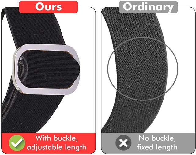 Alt view image 6 of 7 - Compatible for Shock Clock Max Bands, Stretch Elastics Nylon Adjustable Replacement Strap Accessories for Men & Women Compatible for Pavlok Shock Clock 3, Max
