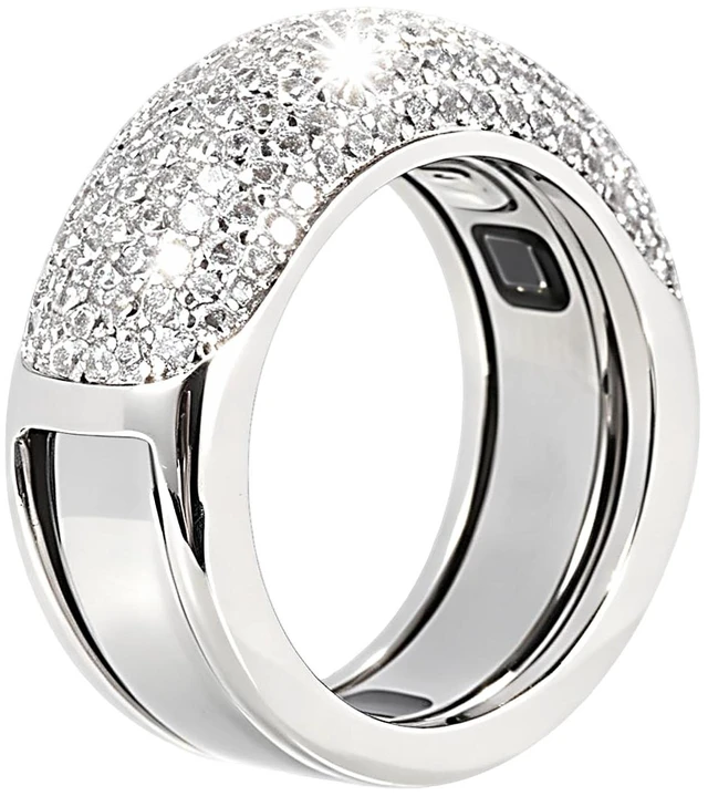 Main image of 18K Silver-White Plated Smart Ring Jacket Compatible with Oura Ring Gen 5 All-zirconia inlaid ring, Oura Gen5 accessory