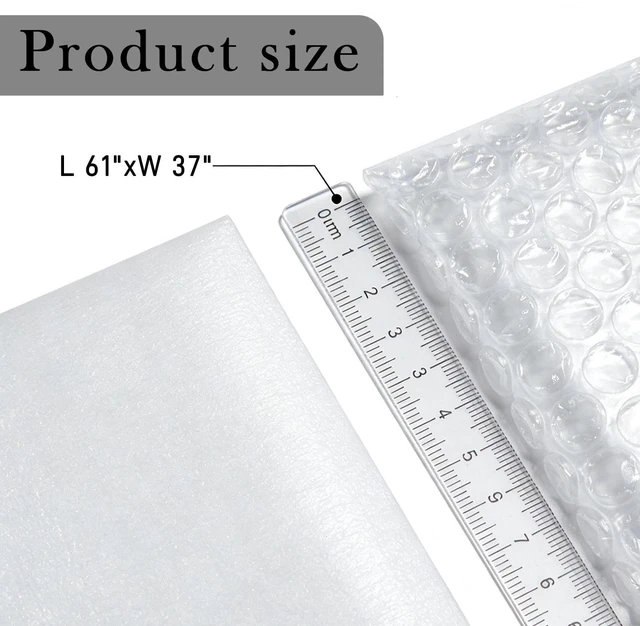 Alt view image 2 of 7 - TV Wrap Cover for Moving & ShippingDouble-Layer Thick Bubble Cover for Moving - Internal Bubble Design, Reusable Protective Wrap Fits Many 43-65 Screens (61x37)