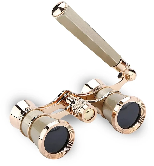 Main image of Opera Glasses,3X25 Theater Binoculars with Foldable and Extendable Handle,Mini Binocular Compact Lightweight,Portable Theater Glasses for Adults Kids Women in Musical Concert