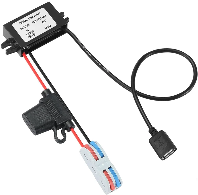 Main image of IP67 Waterproof USB Charger 8-32V to 5V 3A-15W DC-DC Converter with USB-A Port, Suitable for Trucks/RVs/Boats/Building Equipment -Waterproof/Dustproof
