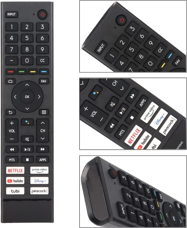 Alt view image 5 of 7 - New Upgraded ERF3J80H Universal Replaced Remote Fit for All Hisense 4K UHD Android Smart TV A6G U6G U8G Series75A6G 70A6G 65A6G 60A6G 55A6G 50A6G 43A6G 55U68G 50U6G 65U6G 75U6G 50U68G[NO Voice Command