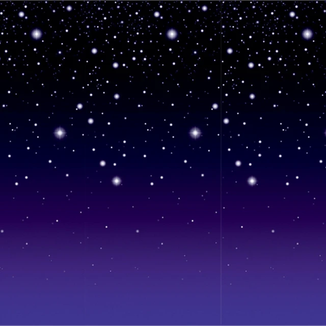 Main image of Hanging Backdrop, Durable Plastic Wall Covering, 4' x 30' Full Coverage Wall Decorations for Parties, Anniversaries, Holiday Events, Festive Photo Booth Background, Starry Night Sky