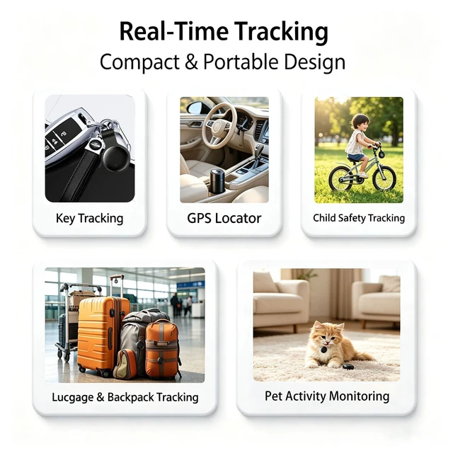 Alt view image 7 of 7 - GPS Tracker for Vehicles No Subscription for Android & iOS Bluetooth Car Tracker Tag Tracker Device Compatible with Apple Find My & Google's Find Hub for Key, Luggage Wallet Kid Pet