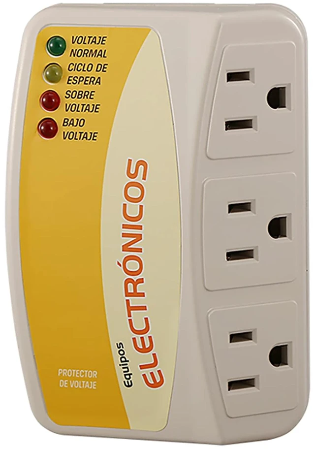Main image of Surge Protector,120V 12A 1440W Voltage Protector with 3 Outlet Plug,for Home Appliance Multi Function Plug,Electronic Surge Protector for Refrigerator for TV/PC/Refrigerator 1 Pack