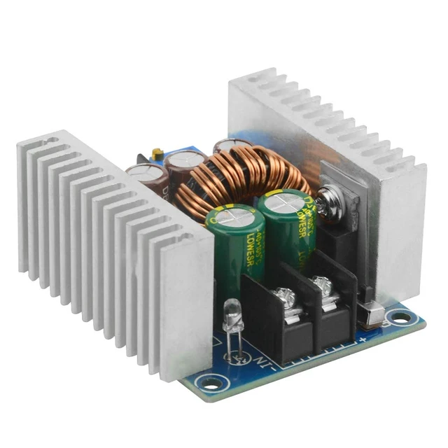 Alt view image 2 of 6 - 20A 300W High-Power Buck Converter Module DC 6-40V to DC 1.2-36V Adjustable Constant Voltage Constant Current Power Module Charging Drive with Short Circuit Protection