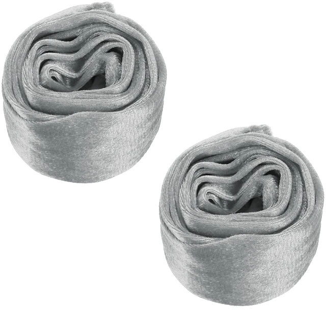 Main image of 4.9ft Chandelier Chain Cord Cover, 2 Pcs Velvet Cloth Fabric Chain Sleeve Decorative Cord Covers for Chandelier Wires Swing Cable, Zipper Style, Gray