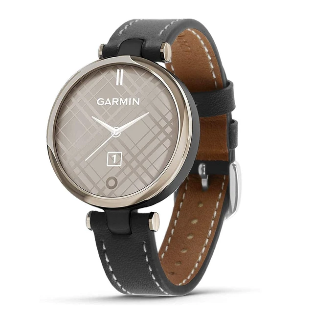 Alt view image 2 of 2 - Leather Straps Compatible with Garmin Lily/Lily 2 Bands Smartwatch Replacement Watchband for Women