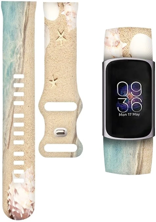 Alt view image 6 of 6 - Sport Bands Compatible with Charge 6 /Charge 5 for Women Men,Soft Waterproof Replacement Straps Wristbands for Charge Advanced Fitness Tracker-7
