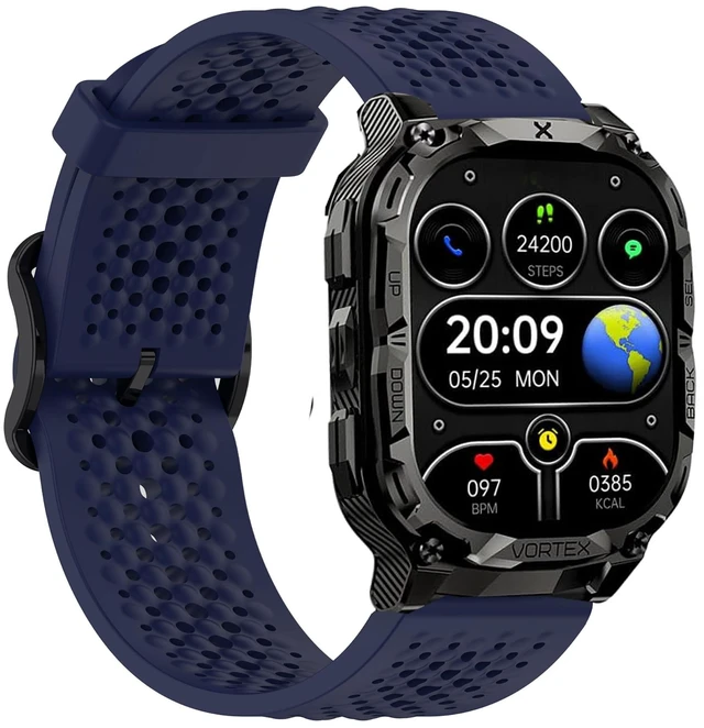 Main image of Compatible with CARBINOX Vortex bands, Silicone band with Metal Buckle Compatible with CARBINOX Edge, Vortex, X-Ranger, Vortex, Vesta, Blaze Round, Blaze S, Blaze Square Smart Watch