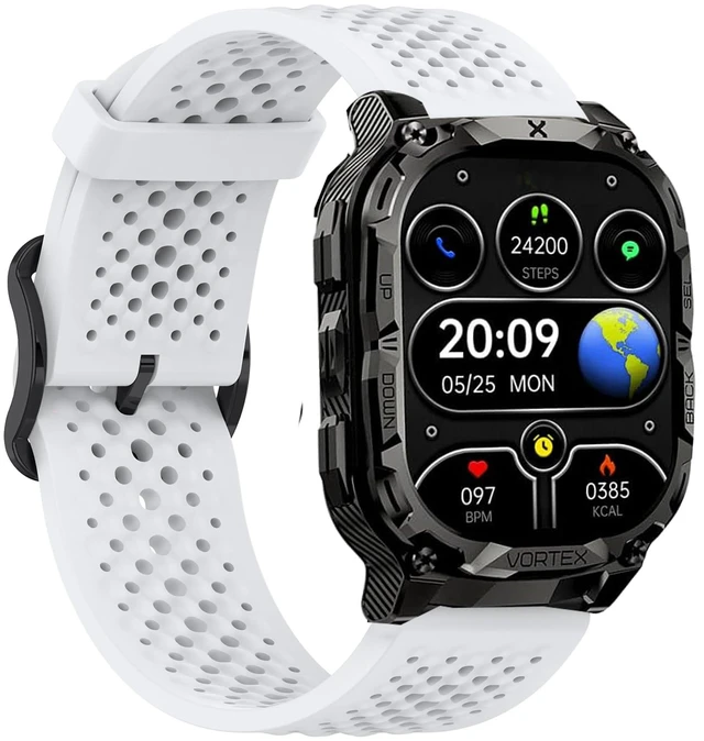 Main image of Compatible with CARBINOX Vortex bands, Silicone band with Metal Buckle Compatible with CARBINOX Edge, Vortex, X-Ranger, Vortex, Vesta, Blaze Round, Blaze S, Blaze Square Smart Watch
