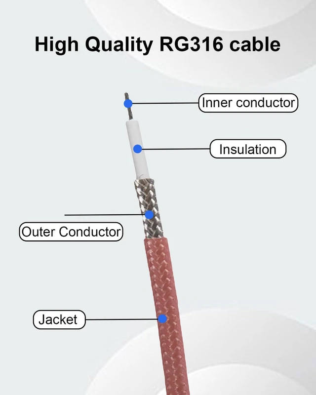 Alt view image 4 of 7 - 2-Way F Male to Dual Female RG6 Coax Splitter Cable, 50cm/19.68in Low Loss Weatherproof RG6 Coax Splitter, Enhanced Signal for TV Antenna, Satellite & Digital Receivers