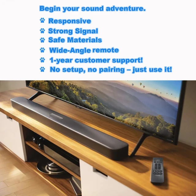 Alt view image 6 of 6 - Soundbar Remote Control for Polk Audio Sound bar,Replacement Remote for Polk Audio Signa S1,Signa S2,Signa S3,Signa S4 Surround Sound System with Subwoofer