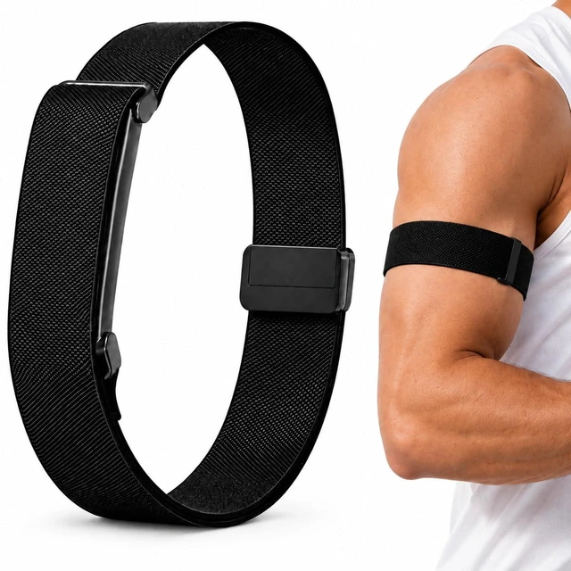 Main image of Nylon Bicep Band Compatible with Google Fitbit Air, Adjustable Arm Strap Breathable Upper Arm Sport Band for Running, Weightlifting and Daily Wear