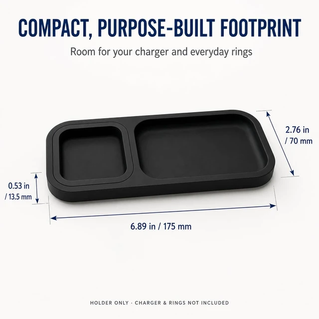 Alt view image 4 of 6 - Ring Accessories Compatible with Oura Ring Gen 5/4 Charger Holder Silicone Desk Charging Station Holder Stand for Oura Ring Stack/Jacket, Earrings, Necklaces, Bracelets