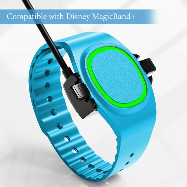 Alt view image 2 of 7 - 3 Pack Compatible with Disney-Magic Band Plus Charger 3.3ft Replacement Charger Only Compatible with Disney-Magic Band+, Black