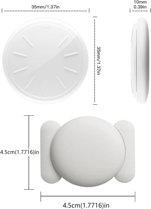 Alt view image 7 of 7 - Tracker Device for Vehicles,No Monthly Fee GPS Car Tracker,Car Locator Work with Apple Find My(iOS Only),Mini GPS Tracker with Magnetic Case (White,1PCS)