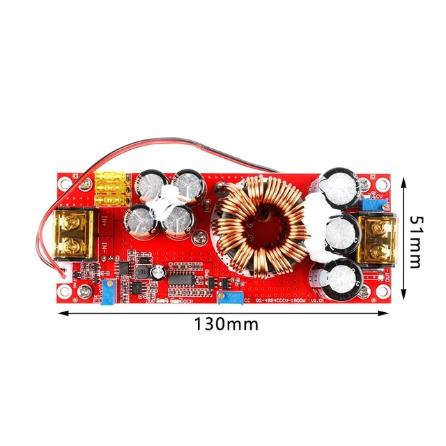 Alt view image 5 of 5 - 1800W 30A DC-DC Boost Converter Step-up Power Supply Module Board 10-60V Out 13-97V High Current Constant Voltage